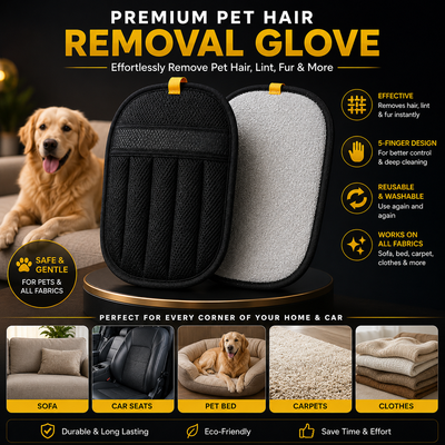 Premium Reusable Pet Hair Removal Mitt
